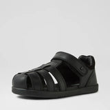 Bobux Kp Roam School Junior Black Leather Flat Shoes