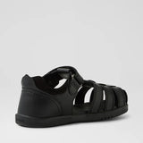 Bobux Kp Roam School Junior Black Leather Flat Shoes