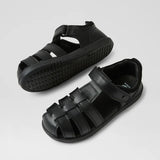 Bobux Kp Roam School Junior Black Leather Flat Shoes