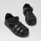 Bobux Kp Roam School Junior Black Leather Flat Shoes