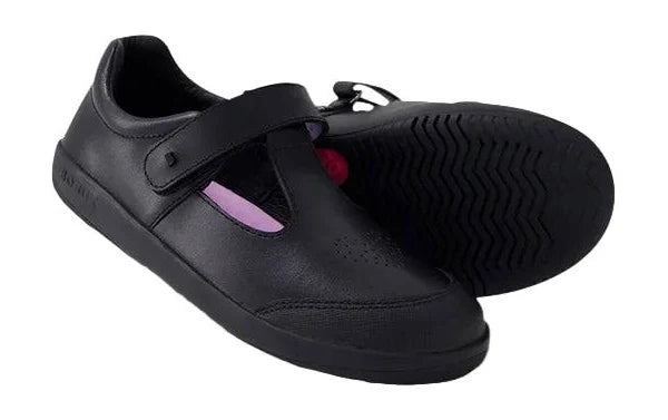 Bobux KP Bubbles Black Leather Flat Shoes