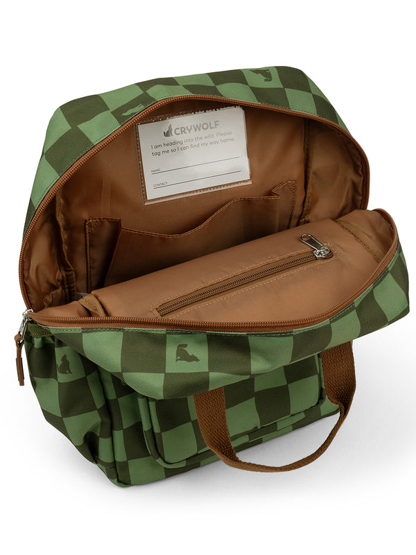 CRYWOLF MINI BACKPACK Green Check