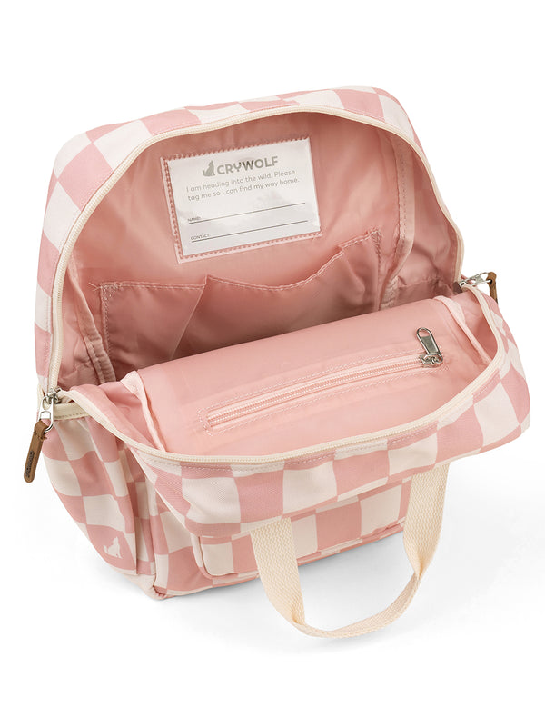 CRYWOLF MINI BACKPACK Pink Check
