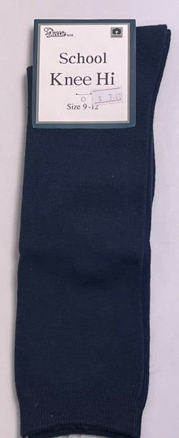 Navy Under the Knee Socks 1 pair