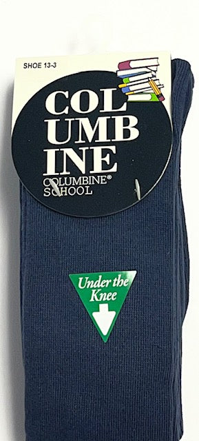 Navy Under the Knee Socks 3 pack