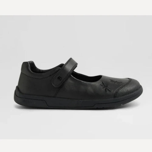 Bobux KP Skipper Black Leather Flat Shoes