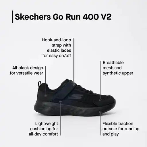 Skechers Kids Go Run 400 V2 - Strarvo Black