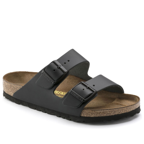 Black leather birks online