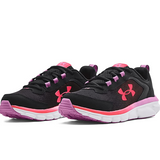 UA Girls GGS Assert 9 Black/Jellyfish/Blitz Red