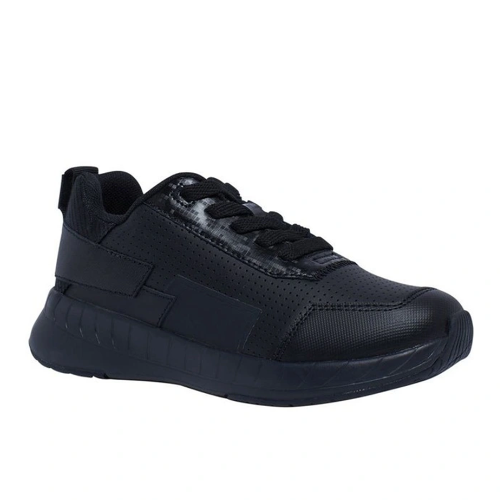 Clarks Hero Black School Shoes