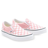 Vans Classic Slip-On Checkerboard Powder Pink / True White