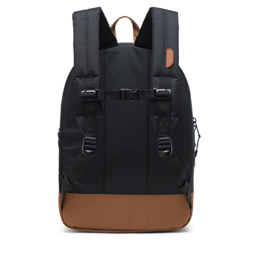 Herschel Heritage Youth XL Black/Saddle Brown 22L