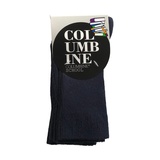 Columbine Navy Mid Calf Socks 3pack