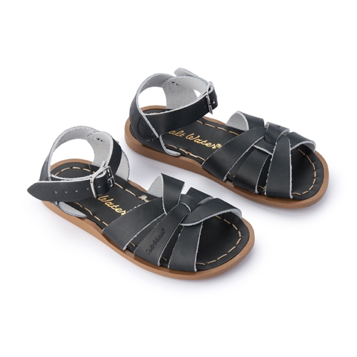 Black store saltwater sandals