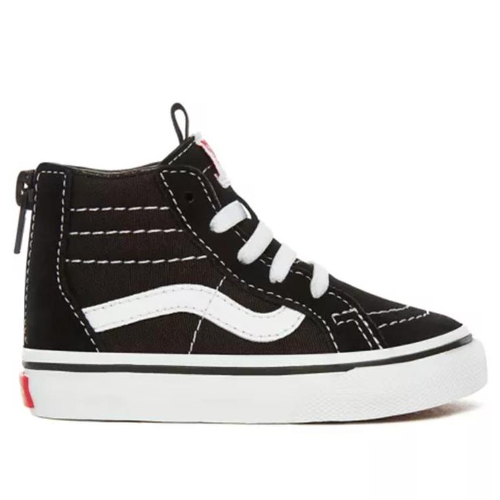 Vans Sk8-Hi Zip Black / White (Toddlers)