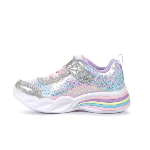 Skechers Sweetheart Lights - Lets Shine Silver/Multi