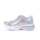 Skechers Sweetheart Lights - Lets Shine Silver/Multi