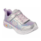 Skechers Sweetheart Lights - Lets Shine Silver/Multi