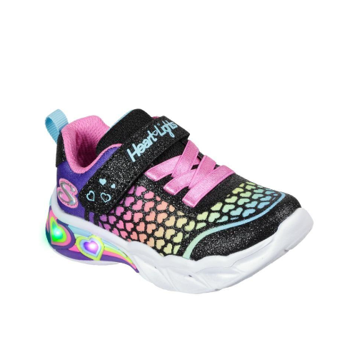 Skechers Infant SweetHeart Lights: Lovely Colour - Black/Multi