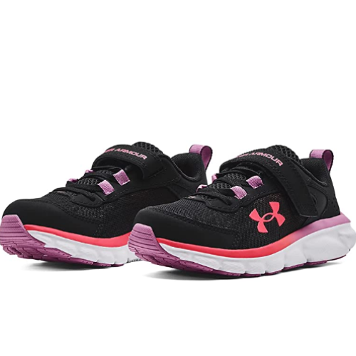 UA Girls GPS Assert 9 AC Black/Jellyfish/Blitz Red