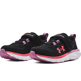 UA Girls GPS Assert 9 AC Black/Jellyfish/Blitz Red