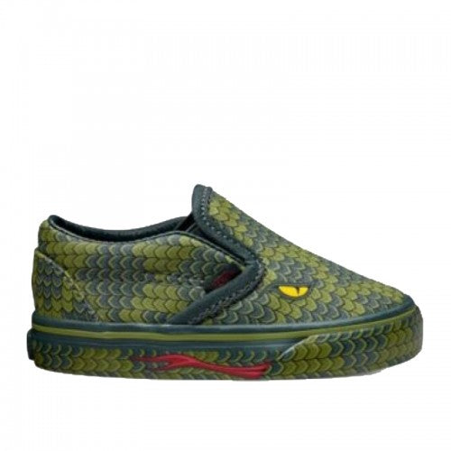 Vans Classic Slip On Poison Reptile / Green Lizard (Toddlers)