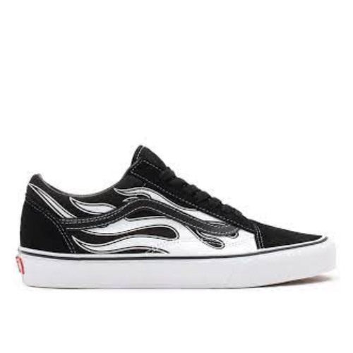 Vans Old Skool (Flame) Black / White