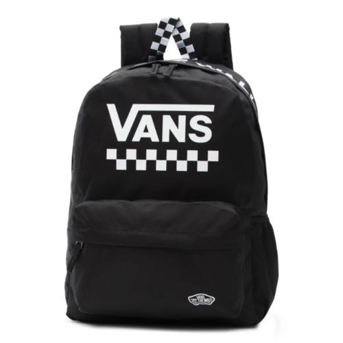 Vans white and black checkered best sale backpack
