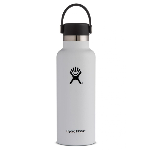 Hydro Flask Standard Mouth 18oz White