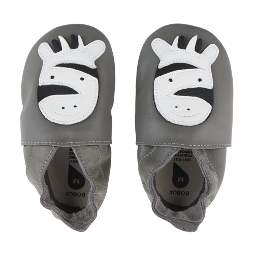 Bobux Soft Sole Zebra Grey